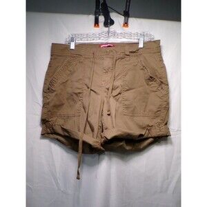 Unionbay Women's Cargo Shorts Size 10 30W Khaki Brown Utility Pockets